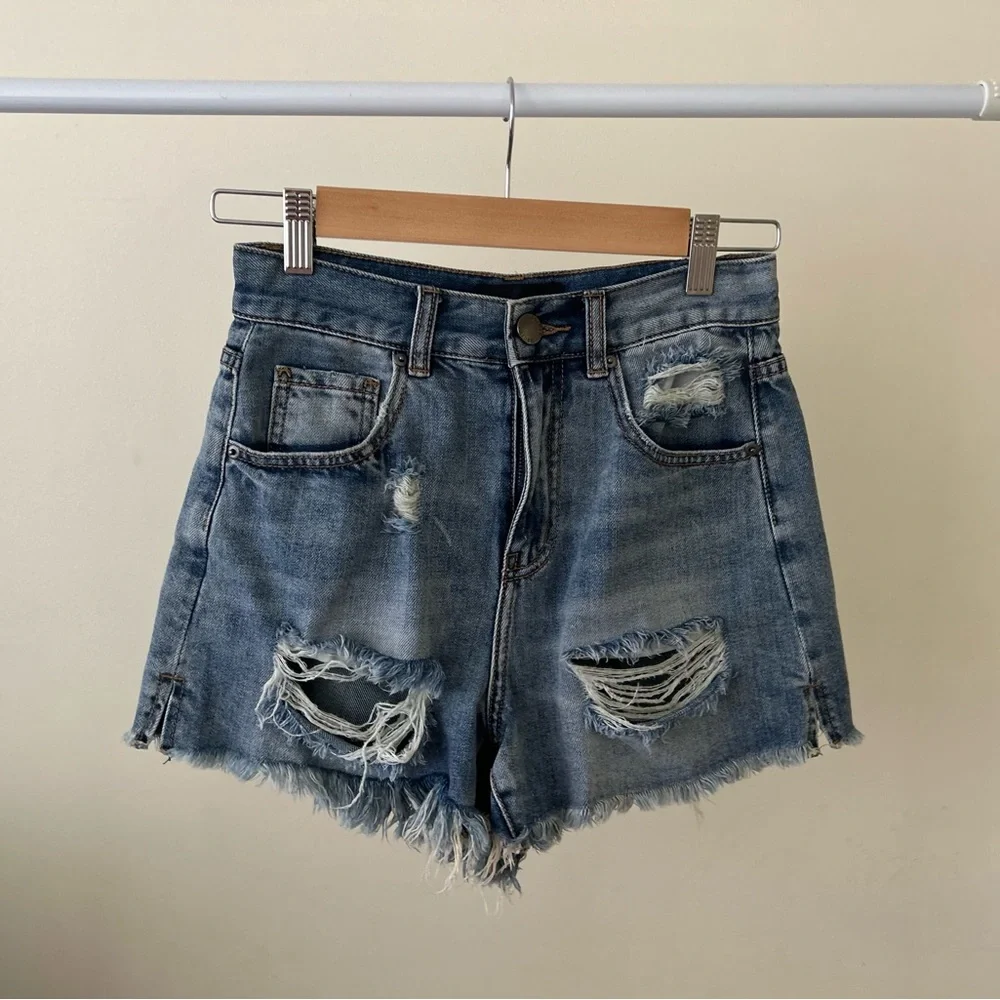 Decjuba Denim Shorts - Picture 1 of 3